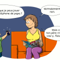 Strip "Le téléphone de papa"