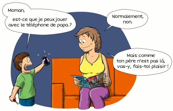 Strip "Le téléphone de papa"