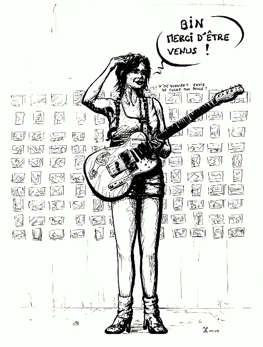 Croquis Béa en concert