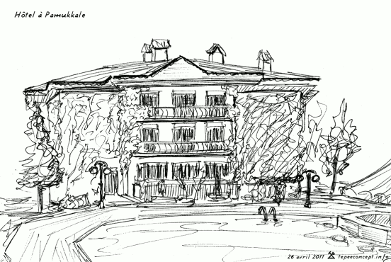 Croquis Hôtel à Pamukkale (26/04/11)