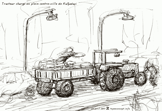 Croquis Chargement d'un tracteur (29/04/11)