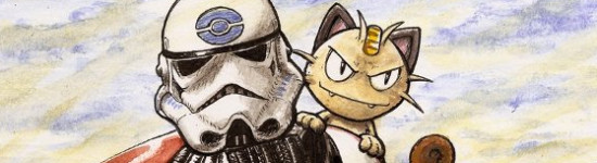 Aquarelle « Poke Wars »