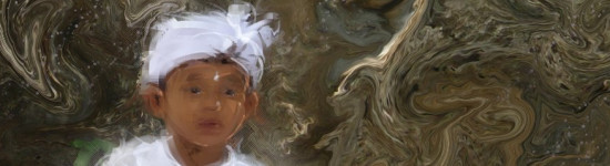 Tableau en cours : « L’Enfant et le Rocher »